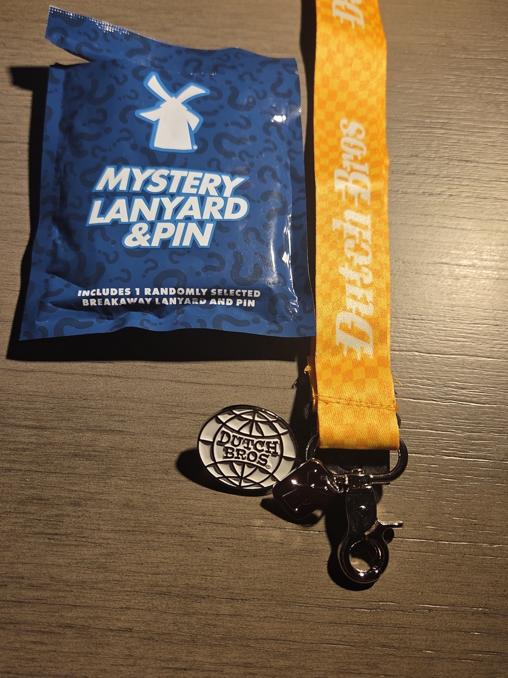 Dutch Bros Yellow Logo Lanyard with Pin